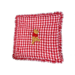 🌞 VTG Winnie the Pooh Blanket Gingham Blanket